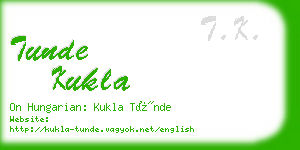 tunde kukla business card